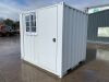 UNRESERVED/UNUSED Portable Double Door Container c/w Door & Window (8.1 x 6.4 x 7.1) - 3