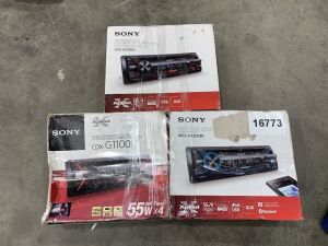 3x Sony Car Radios