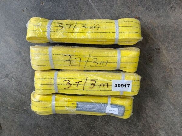 4 x 3T/3M yellow Lifting Slings