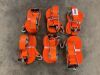 6 x 5T/12M Orange Ratchet Straps