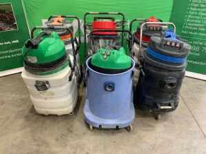 6 x Industrial Portable Vacuum Cleaners