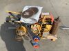 UNRESERVED Pallet of Tools & Equipment to Contain 110V Reels, Saws, 110V Lights, Harness & Levels - 4