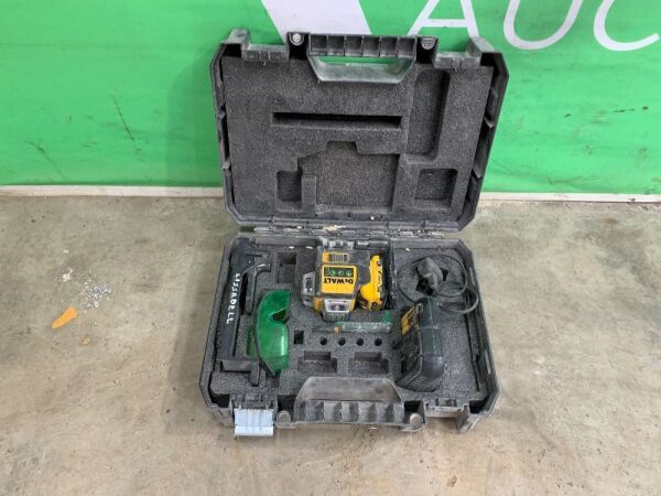 UNRESERVED Dewalt Laser Level c/w Battery & Charger