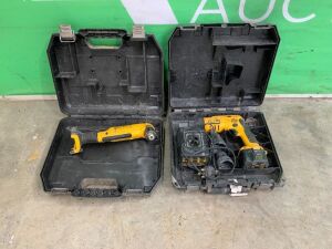 UNRESERVED 2x Dewalt Cordless Drills c/w Battery & Charger