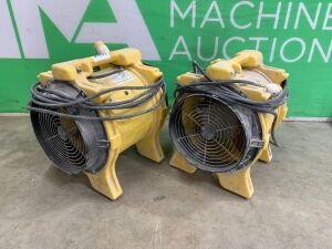 UNRESERVED 2x Vortex 110V Dust Fans