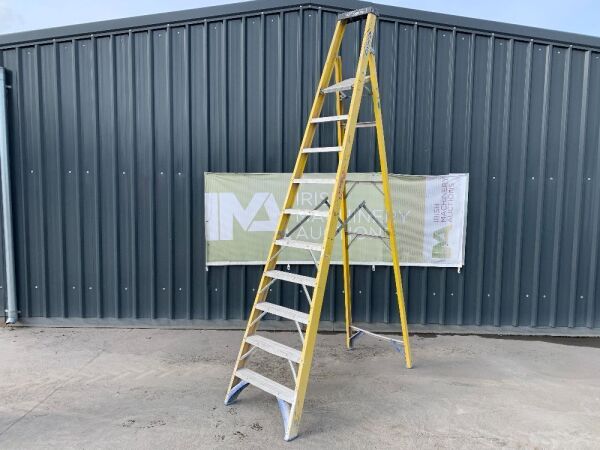 UNRESERVED Werner 10 Step A Frame Ladder