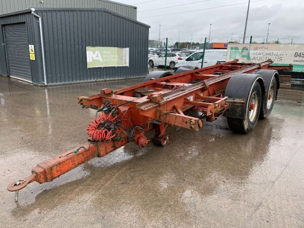 1999 Couldwell Twin Axle Skip Trailer c/w Skip Clamps & Air Brakes