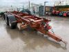 1999 Couldwell Twin Axle Skip Trailer c/w Skip Clamps & Air Brakes - 7