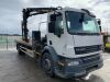 2008 DAF LF 55.220 Flatbed c/w Terex 92.2 Extendable Crane - 7