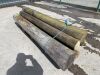 7 x Cresote Fencing Posts - 2