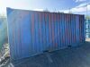 UNRESERVED 1990 20ft Steel Lock up Container Serial No: EACU 417 375 c/w Contents to include: Metal - Shelving, Site Lights, Building Materials, Site Transformer and more (Located Off-site in Rathcoole) - 3