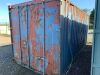 UNRESERVED 1990 20ft Steel Lock up Container Serial No: EACU 417 375 c/w Contents to include: Metal - Shelving, Site Lights, Building Materials, Site Transformer and more (Located Off-site in Rathcoole) - 4