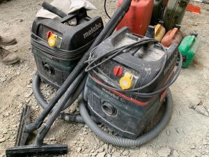 UNRESERVED 2 x Metabo ASR 25 110v Industrial Vacuums