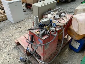 UNRESERVED Pallet of 2 x 10KVA Site Transformers & Electric Junction Box