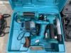 UNRESERVED Lot to Include: Milwakee Rip Saw, Milwakee 110v Drill, Makita Battery Tools in Case With Charger - 3