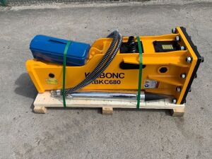 UNRESERVED UNUSED Kabonc KBKC680 Hydraulic Rock Breaker To Suit 5T-7T Excavator