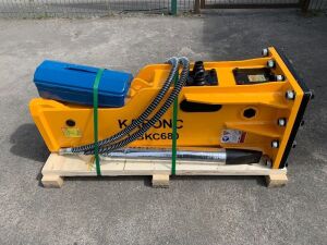 UNRESERVED UNUSED Kabonc KBKC680 Hydraulic Rock Breaker To Suit 5T-7T Excavator