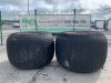 2 x Bog Flotation Tyres - 66 x 44.00 x 25 NHS