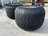 2 x Bog Flotation Tyres - 66 x 44.00 x 25 NHS - 5