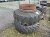 UNRESERVED Duel Wheel 16.9/14-30 Tractor Tyres - 2