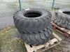 UNRESERVED 2x 14.5-20 Dumper Tyres