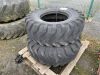 UNRESERVED 2x 14.5-20 Dumper Tyres - 2