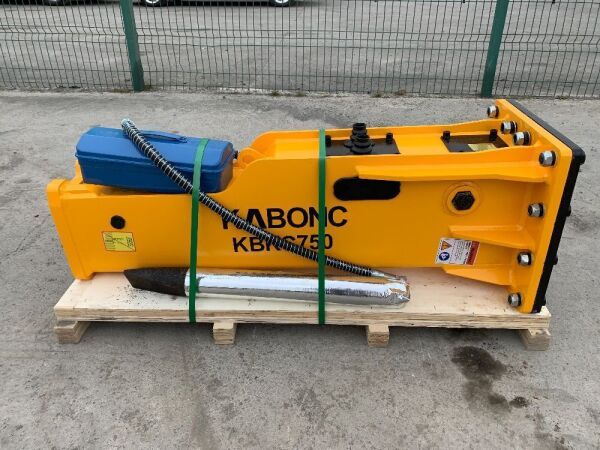 UNRESERVED NEW/UNUSED Kabonc KBKC750 Hydraulic Breaker To Suit 7T-10T