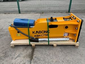 UNRESERVED NEW/UNUSED Kabonc KBKC750 Hydraulic Breaker To Suit 8T-12T