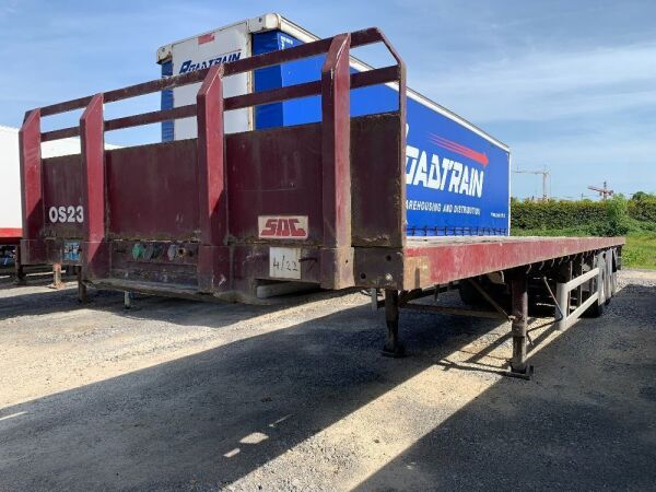 UNRESERVED 2008 SDC TRi Axle Flat Bed Trailer