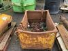 UNRESERVED Yellow Mortar Bin c/w Lifting Chains - 2