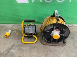 Worklight & 110v Extension Cable Reel