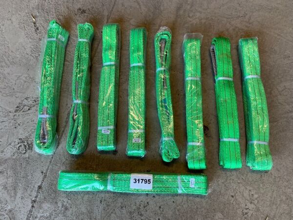 9 x Green Slings