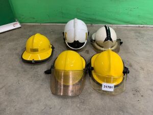 UNRESERVED 5 x Fire Helmets