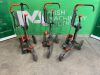 UNRESERVED 3 x Husqvarna KV760 Consaw Trolleys