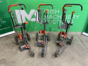 UNRESERVED 3 x Husqvarna KV760 Consaw Trolleys