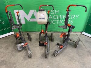 UNRESERVED 3 x Husqvarna KV760 Consaw Trolleys