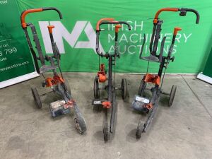 UNRESERVED 3 x Husqvarna KV760 Consaw Trolleys