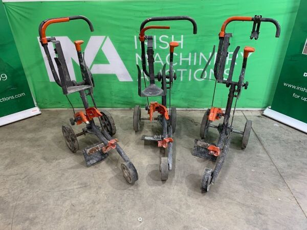 UNRESERVED 3 x Husqvarna KV760 Consaw Trolleys