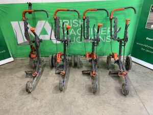 UNRESERVED 4 x Husqvarna KV760 Consaw Trolleys