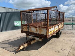 UNRESERVED Single Axle Mesh Sided Tipping Trailer