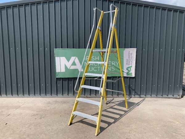 UNRESERVED Clow 6 Step Fibreglass Podium Ladder