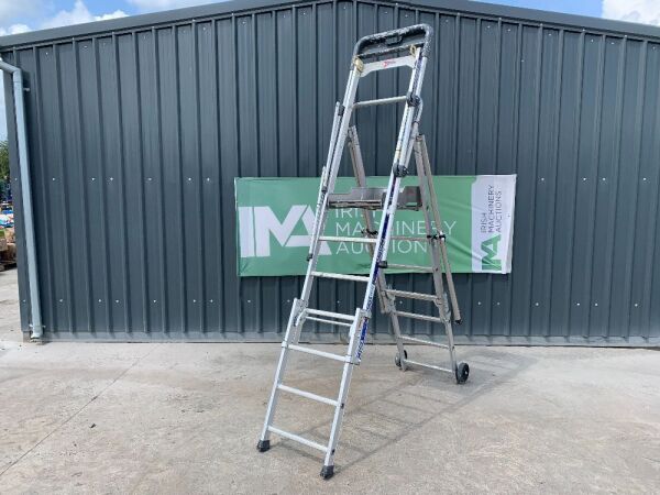 UNRESERVED 2020 Tubesca Aluminium Extendable Podium Ladder