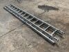 UNRESERVED Double Extendable Aluminium Ladder - 2