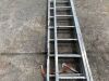 UNRESERVED Double Extendable Aluminium Ladder - 4