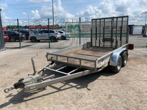 Indespension Twin Axle Fast Tow Plant Trailer c/w Ramp