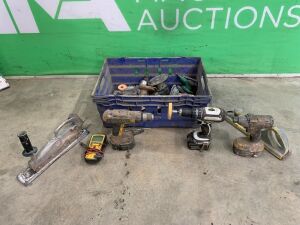 UNRESERVED Selection of Power Tools to include: 2 x Corless Drills Dewalt & Makita, Dewalt Impact - Drill