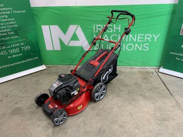 UNRESERVED World 46CM Petrol Lawnmower - Electric Start