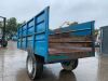 Blue 8T Single Axle Grain Trailer - 3