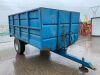 Blue 8T Single Axle Grain Trailer - 7