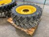 Full Set Of Row Crop Tyres & Rims To Suit John Deere (13.6 R48 - 12.4 R32) - 2